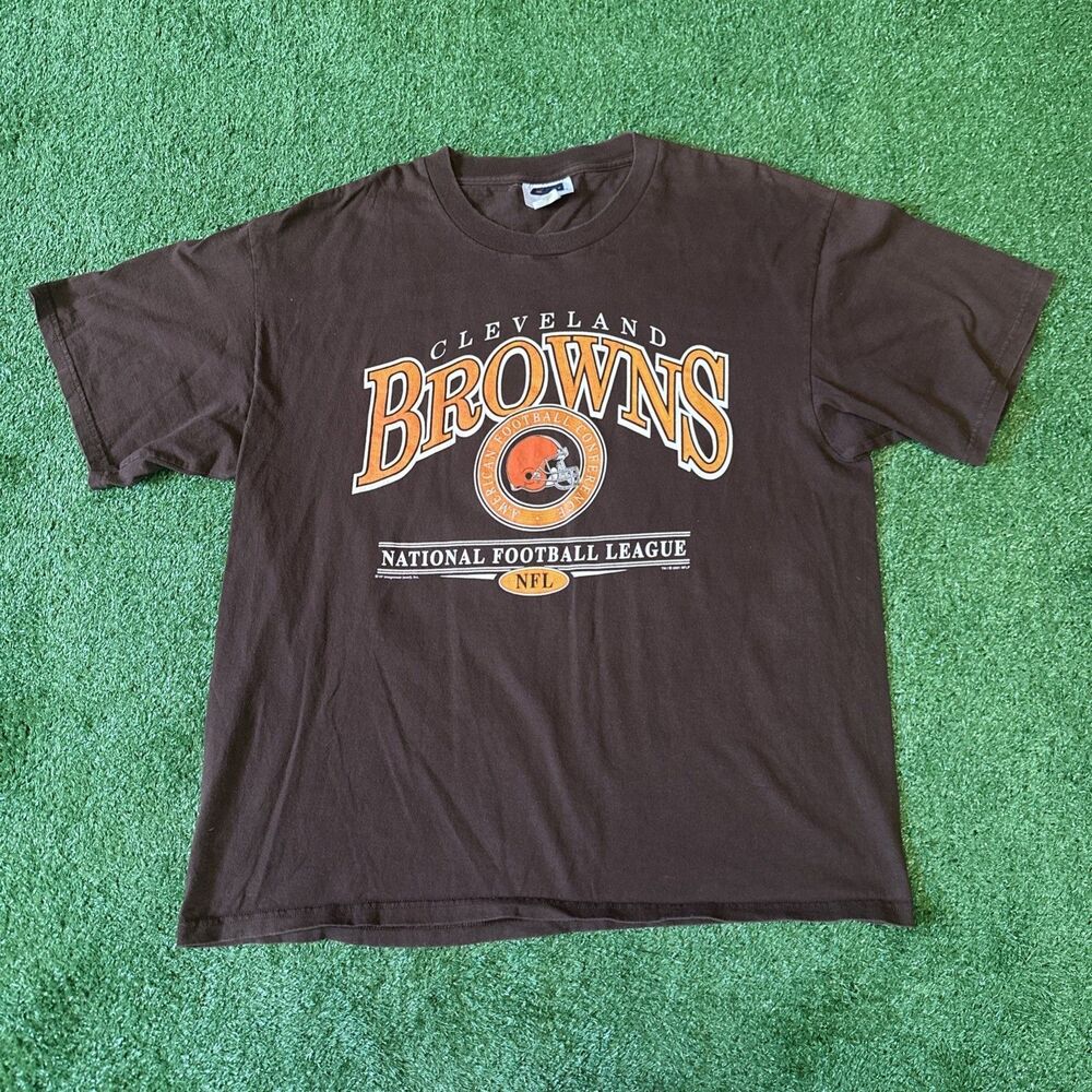Vintage CSA Cleveland Browns Shirt Men’s XL 90s AFC NFL Short Sleeve Orange